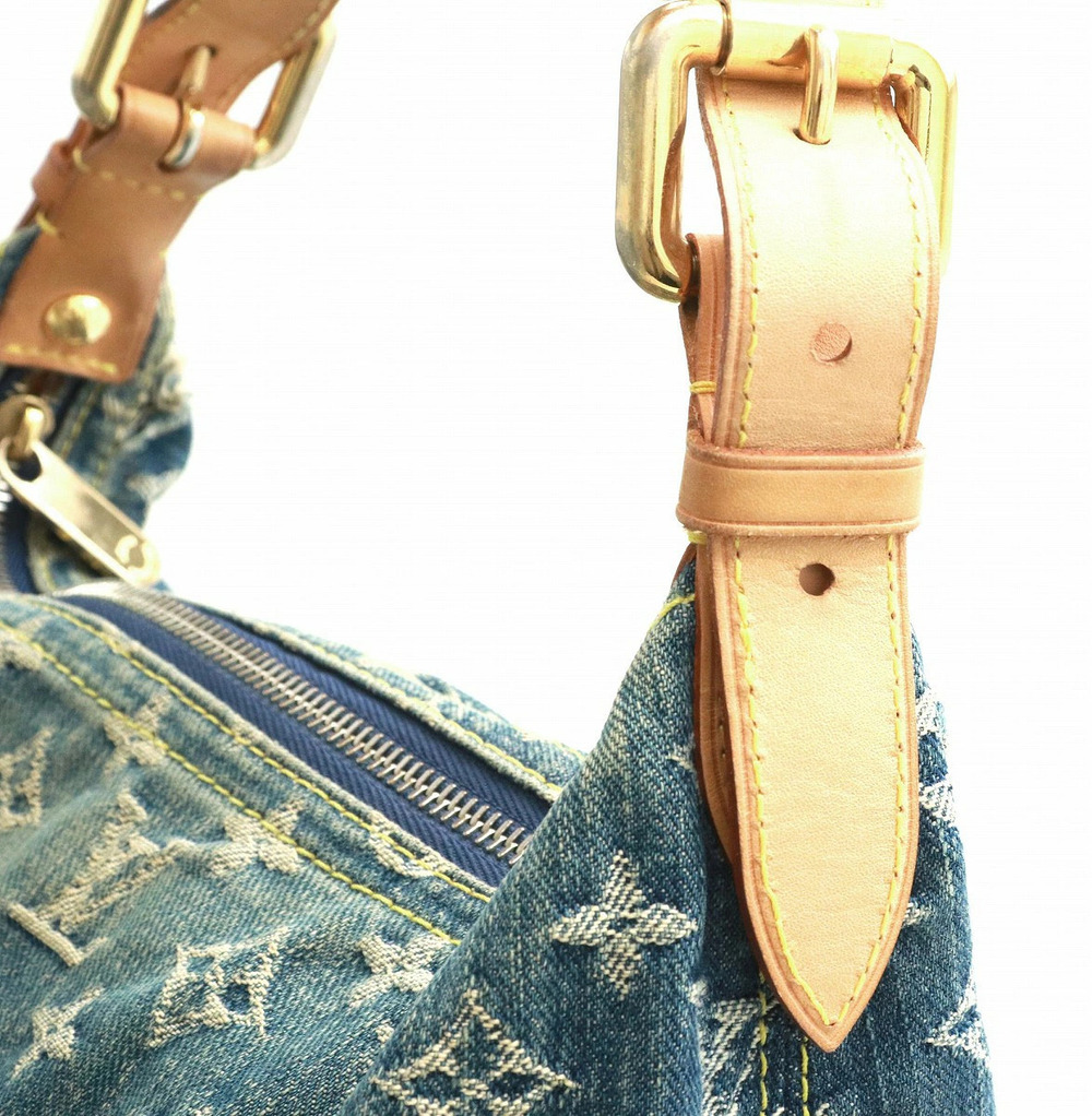 Louis Vuitton Shoulder Denim Strap Long One Monogram Baggy Bag - Picture 7 of 9